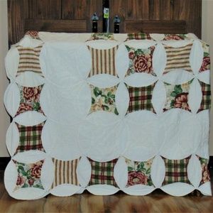 Sunham Queen Scalloped Patchwork Quilt-90" x 86"